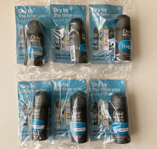 6 Dove Men Care Deodorant Clean Comfort 72 Hour 1 oz Mini Travel Set Lot - £19.57 GBP