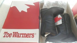 Toe Warmers Kimberly Women&#39;s Boots Black Waterproof Leather Size 7 - £138.86 GBP