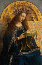 The Virgin Mary – Ghent Altarpiece – Jan van Eyck – Medieval/Renaissance – Catho - £9.52 GBP