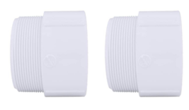 Pipe Adapter 4&#39;&#39; Hub X 4&#39;&#39; D MPT PVC - Charlotte Pipe 00109 1600HA (2-PACK) - $387.33 MXN
