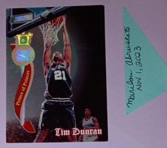 1997-98 Stadium Club Basketball Tim Duncan Royal Court RC11 San Antonio Spurs - £8.92 GBP