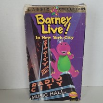 Barney Live In New York City VHS Tape 1994 Sing Along Songs Classic Coll... - $18.81