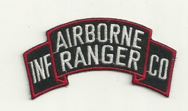 ARMY RANGER AIRBORNE INFANTRY SHOULDER TAB ROCKER EMBROIDERED MILITARY P... - £22.74 GBP