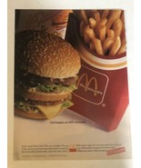 1992 McDonald’s Extra Value Meals Vintage Print Ad Advertisement PA2 - $7.91