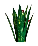 Metal agave yard art, Rust agave plant decoration, Vibrant hand painted ... - £173.81 GBP