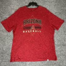 Arizona Diamondbacks Majestic Shirt Mens XL Red D-Backs MLB Short Sleeve... - £12.03 GBP