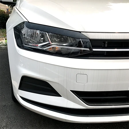 For   MK6 2019+ Headlights Eyebrow Eyelids Stickers ABS Trim Cover Accessories C - £78.07 GBP