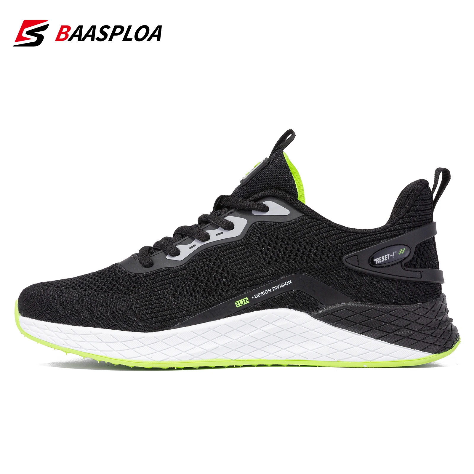 Men Sneakers Fashion Breathable Tennis Male Casual Running Shoes Non-Slip Knit L - £58.77 GBP