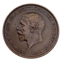 1930 Great Britain Penny XF Condition KM #838 - $36.36