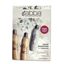 Abba Hair Color Protection Essential Holiday Gift Kit(Shampoo,Conditioner,Spray) - £23.15 GBP