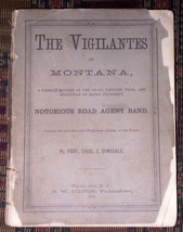 XRARE: 1882 The Vigilantes of Montana T. Dimsdale Road Agents Henry Plummer - £771.43 GBP
