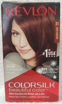 Revlon Colorsilk 31 DARK AUBURN Permanent Beautiful 3D Color Gel Shine Hair New - $14.84