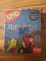 Harry Potter UNO Card Game Mattel Collectible Metal Tin - £14.76 GBP