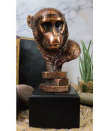 Wildlife Tropical Rainforest Chimpanzee Monkey Ape Head Bust Figurine Wi... - £33.56 GBP