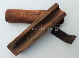 1700s antique early WOOD CIGAR MOLD hand whittled FOLK ART AAFA treenware candle - £97.07 GBP
