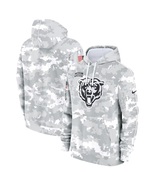 Mens White Camo Bears 2024 Salute to Service Pullover Hoodie - Chicago - £54.07 GBP