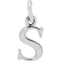 Precious Stars Unisex Sterling Silver Lowercase S Initial 16 Inch Necklace - £35.77 GBP