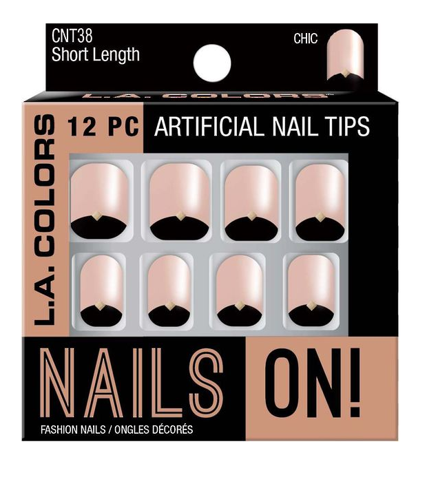 L.A. Colors Nails On Artificial Nail Tips CNT38 Chic - $7.22