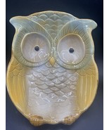 Owl Shaped Serving Bowl 9.75”x7.5”. 2.5” Deep. Microwave/DW Safe Boho Retro - $15.00