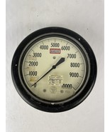 ACCO HELICOID GAGE, GAUGE, 0-6000 PSI, 2499, 7-5/8&quot; FACE OAD, 1/2&quot; NPT, USA - $81.39 CAD