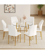 Luxury Dining Sets: Modern Glass &amp; Gold Styles | Shop Now - $878.78 CAD