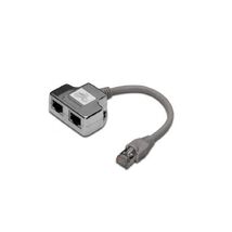 Digitus Adapter, Rj45Cable Category 5RJ45Male to 2x RJ45Female 19cm  - $10.00