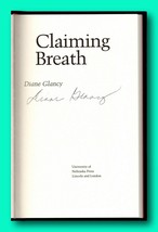 Rare Claiming Breath - Signed by Diane Glancy - First Edition Hardcover - £79.32 GBP