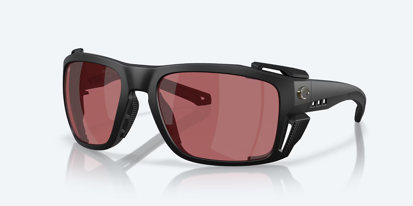 NEW Costa Del Mar KING TIDE 8 POLARIZED Sunglasses Matte Black/Rose Glas... - $227.69