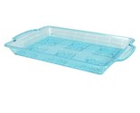 Crafter&#39;s Corner Plastic Picnic Summer Light Blue Tray, 13x8-in. - £9.24 GBP