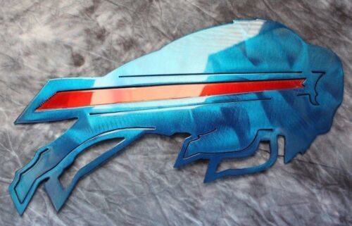Buffalo Bills - Blue/Red - Metal Wall Art -32" wide