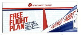 Northwest Orient Airlines Free Flight Plan 15 Coupon Book 1980&#39;s - £13.98 GBP