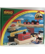 NEW 32750 Brio Wooden Train Theodore Tugboat Cargo Docks Play Set bonnav... - $241.87