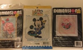 Disney Babies & Dimensions Cross Stitch Kit Lot #32006 7151 6644 - $14.61
