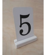 40 Wood place card holders for weddings, Restaurant table number holders - $175.16 CAD