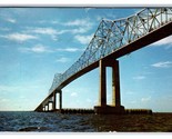 Sunshine Skyway Bridge St Petersburg Florida FL Chrome Postcard R2 - £1.54 GBP