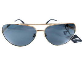 New Polarized Dunhill SDH007 3S0P Gold Pilot 63mm Men&#39;s Sunglasses Italy - £131.05 GBP