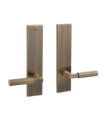 New Antique Brass Yasmeen Dummy Passage Interior Door Set - Lever Handle... - $129.95