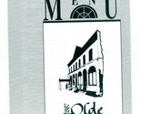1887 Olde Towne Restaurant Menu Main Hillsboro Kansas - £13.93 GBP