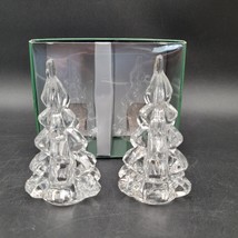 Williams-Sonoma Clear Glass Christmas Holiday Fir Pine Tree Taper Candle... - €12,73 EUR