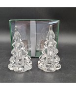Williams-Sonoma Clear Glass Christmas Holiday Fir Pine Tree Taper Candle... - €12,86 EUR