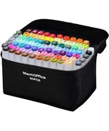 80 Colors Dual Tip Artist Alcohol Markers Set with Carrying Case Perfect... - $964.57 MXN