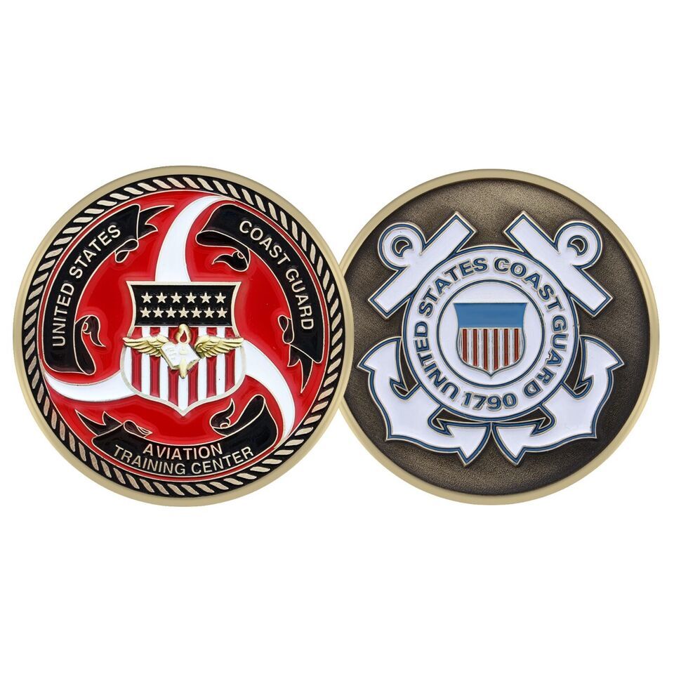 COAST GUARD AVIATION TRAINING CENTER 1.75&quot; CHALLENGE COIN - $18.69
