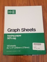 K+E Graph Tracing Paper Semi-Logarithmic Grid 5 Cycles x 70 div 46 6213 ... - £20.35 GBP