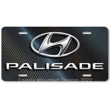 Hyundai Palisade Inspired Art on Carbon FLAT Aluminum Novelty License Tag Plate - £14.15 GBP