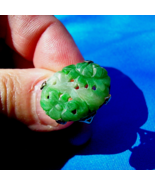 EARTH MINED Green JADE Antique Ring Victorian SOLID 18K GOLD ORIGINAL Vi... - $3,605.25