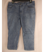 Chicos So Slimming Women&#39;s Denim Capri Jeans Size 0.5 Measures 30x22 - $19.11 CAD