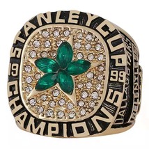 NFL Denver Broncos Super Bowl XXXII 1997 Men&#39;s CZ Football Ring - $35.95