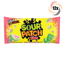12x Packs Sour Patch Kids Watermelon King Size Sour Soft &amp; Chewy Candy | 2oz - £20.22 GBP
