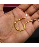 lot 20 piece 3mm 22k gold Vintage handmade loose beads ball custom makin... - $67.68 CAD