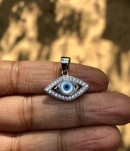 925 Silver Evil Eye Protection Pendant Amulet Nazariya Mother of Pearl Jewelry 2 - £16.43 GBP